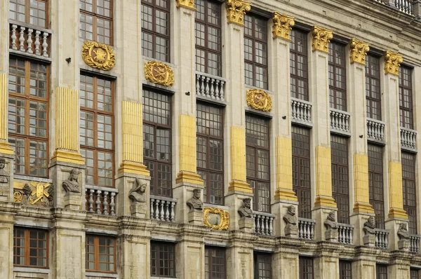Pilasters of maison ducs brabants — Stock Photo, Image