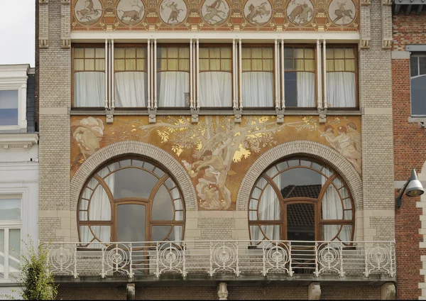 Rue faider διακόσμηση σπιτιού, Βρυξέλλες — Φωτογραφία Αρχείου