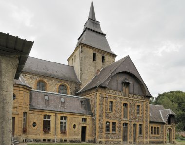 Laval dieu abbey , south side, montherme' clipart