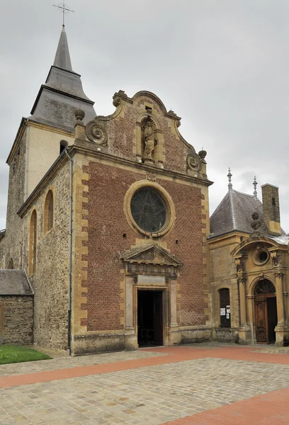 Laval dieu abbey facade, montherme' — стокове фото