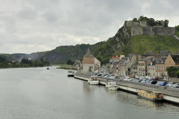 Citadelle and meuse, givet, ardennes — Stock Photo, Image