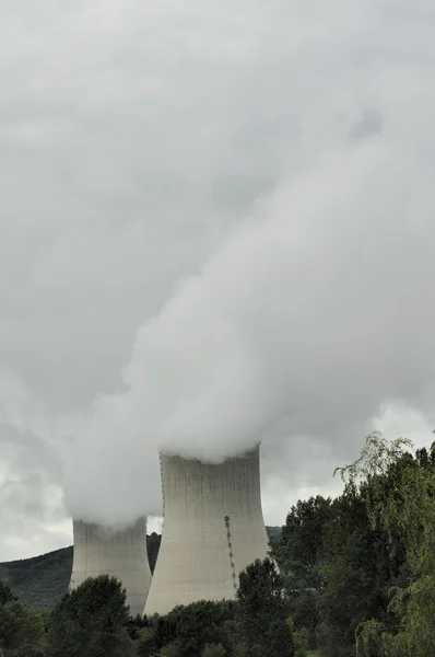 stock image Nuclear plant vapours, ardennes