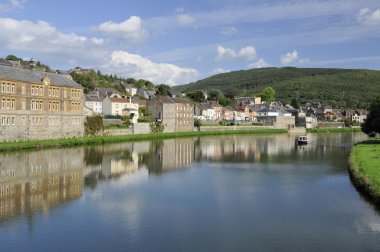 Meuse river at montherme', ardennes clipart