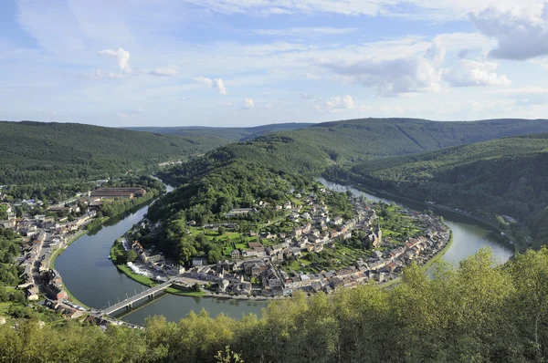 Meuse river bending at montherme', ardennes — Stock Photo, Image