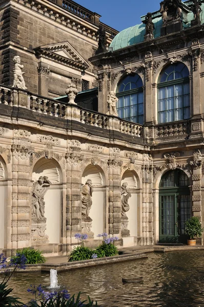 Courtyard at zwinger, dresden — Stock Photo, Image