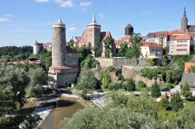 View of city center, bautzen clipart