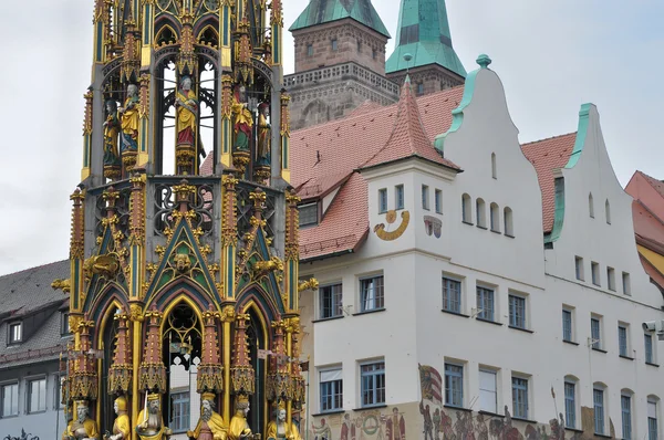 stock image Schoener brunnen, nurnberg