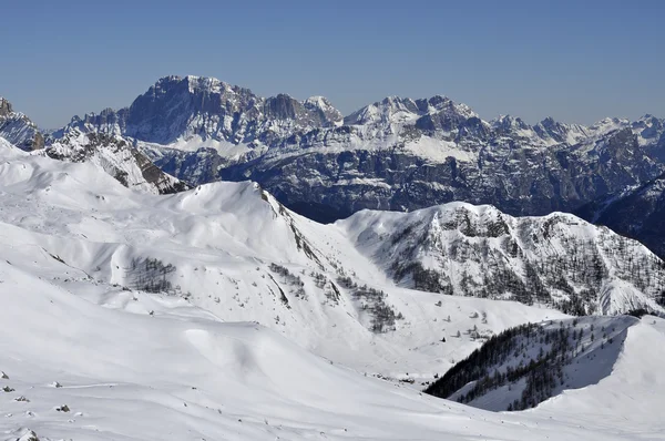 Gipfel am San Pellegrino Pass, Dolomiten — Stockfoto