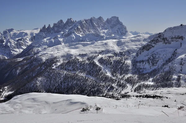 Col margherita skidområde, Dolomiterna — Stockfoto