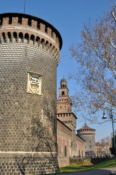 Castello sforzesco, milano — Stok fotoğraf