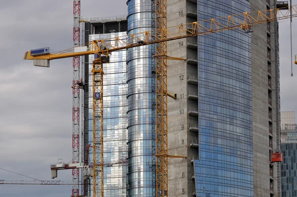 Construção de arranha-céus, milão — Fotografia de Stock