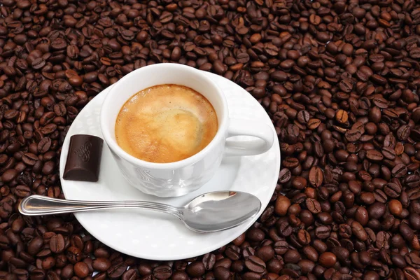 Kahve fincanı ve tahıl — Stok fotoğraf
