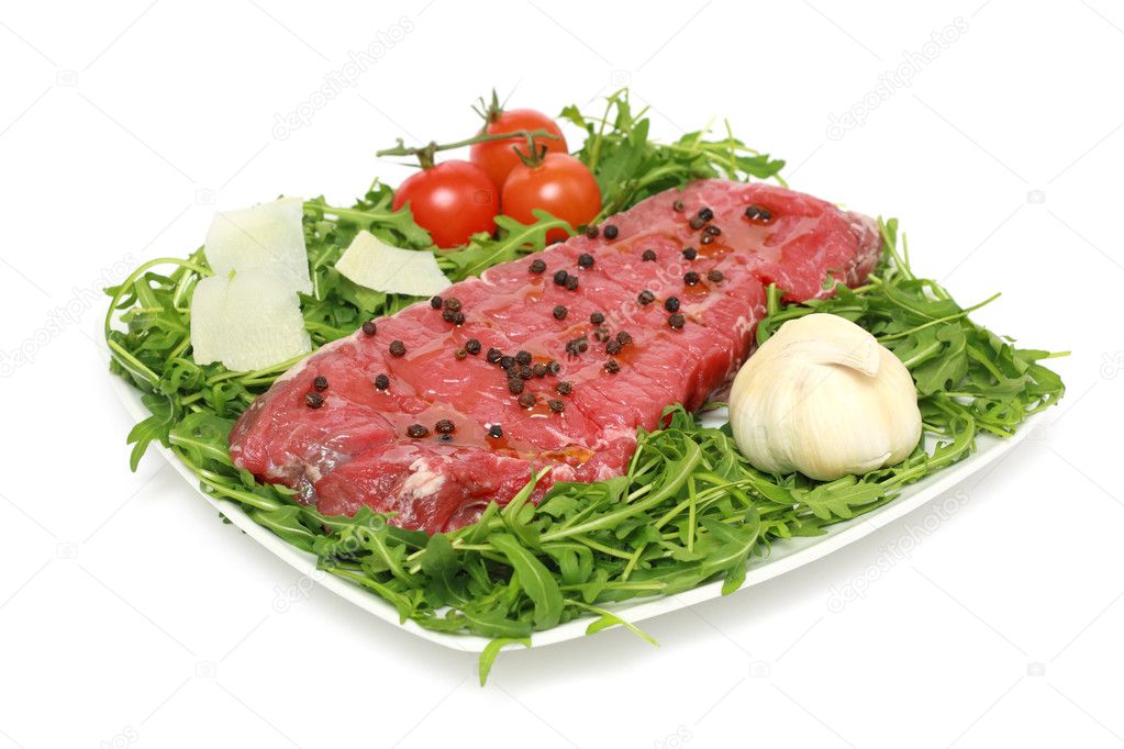 Raw meat ready for barbecue