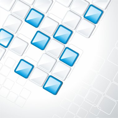 Blue squares clipart