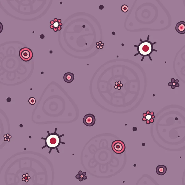 Cute violet pattern — Stock Vector