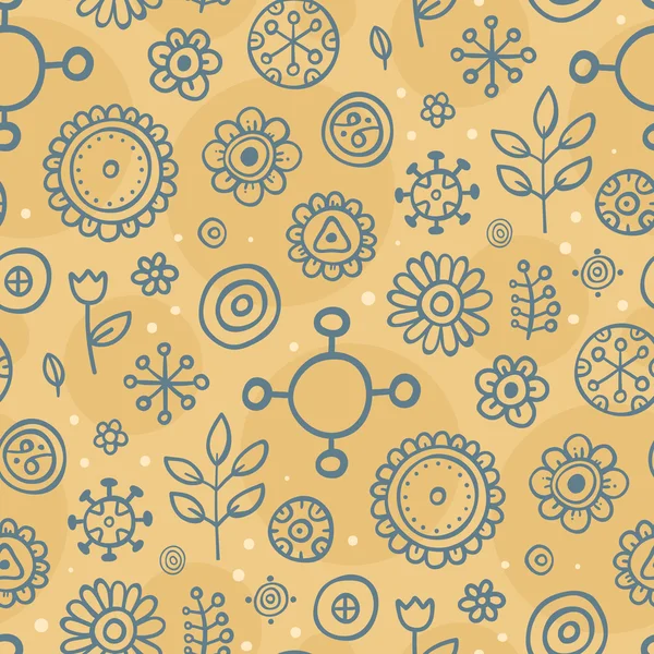 かわいいパターンと手を描かれているエレメント — ストックベクタ