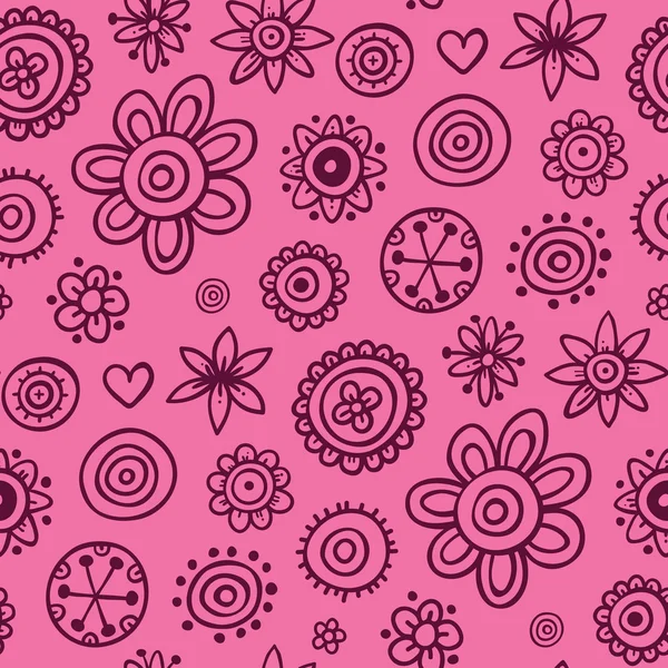 귀여운 핑크 패턴 — 스톡 벡터