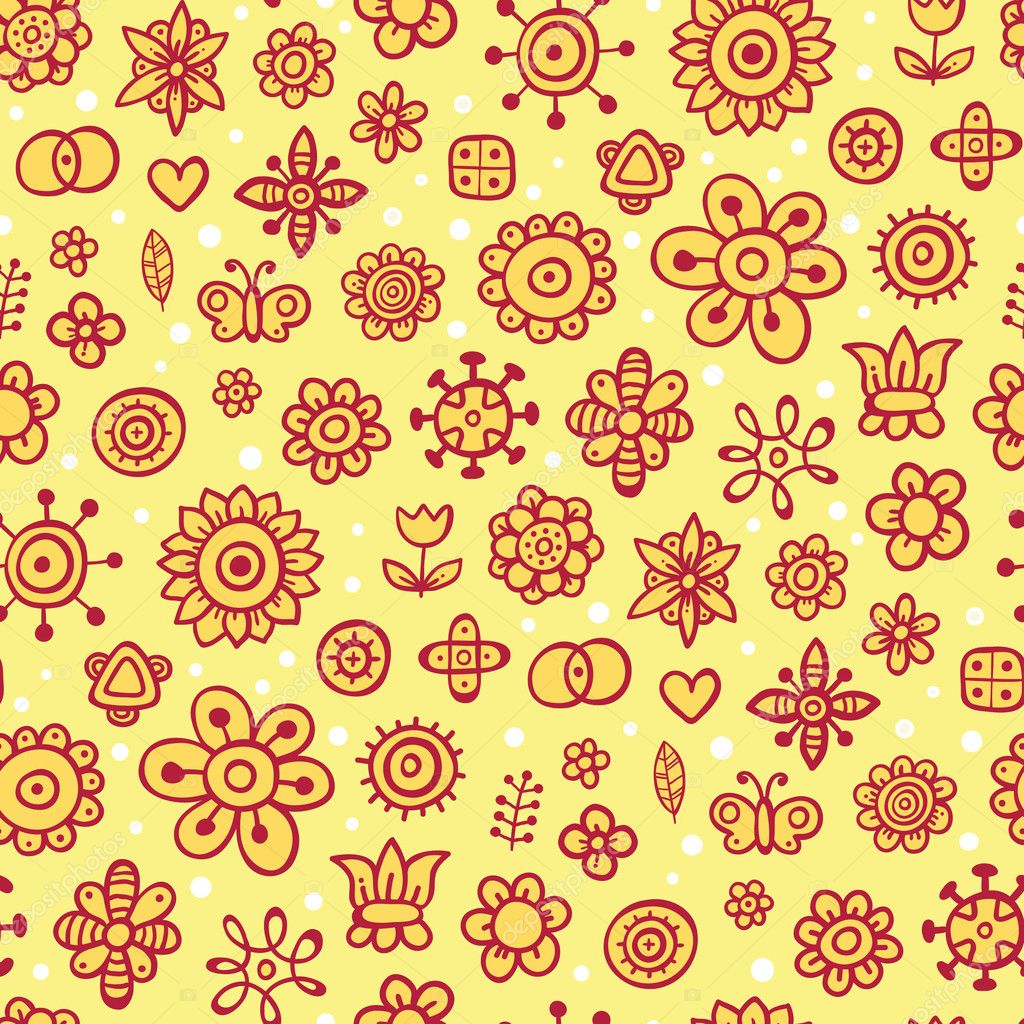 Yellow harvest - cute seamless pattern — Stock Vector © miaou-miaou ...