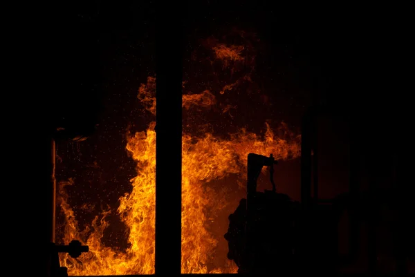 Industriële brand — Stockfoto