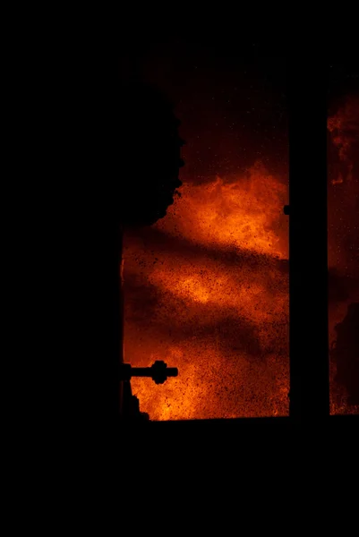 stock image Industrial fire