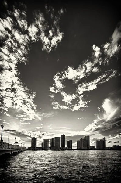 Krajobraz miasta Miami — Zdjęcie stockowe