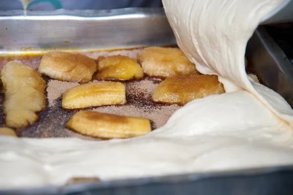 stock image Banana Cake in the make