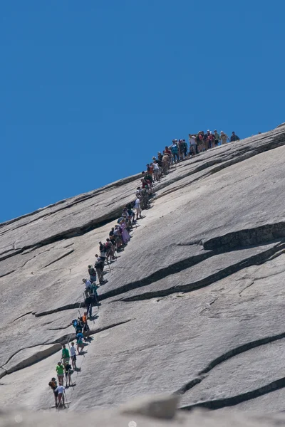 A caminho do topo de Half Dome — Fotografia de Stock