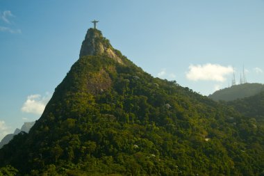 Christ Redeemer in Rio de Janeiro clipart