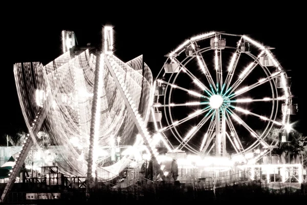Ферритове колесо вночі — стокове фото