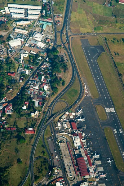 Вид с воздуха на Сан-Хосе в Коста-Рике — стоковое фото
