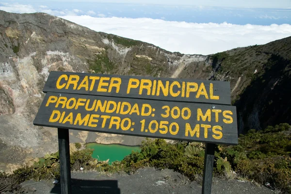 Vulcano Irazu in Costa Rica — Foto Stock