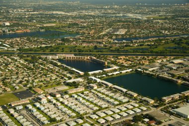 Aerial Views of Miami clipart