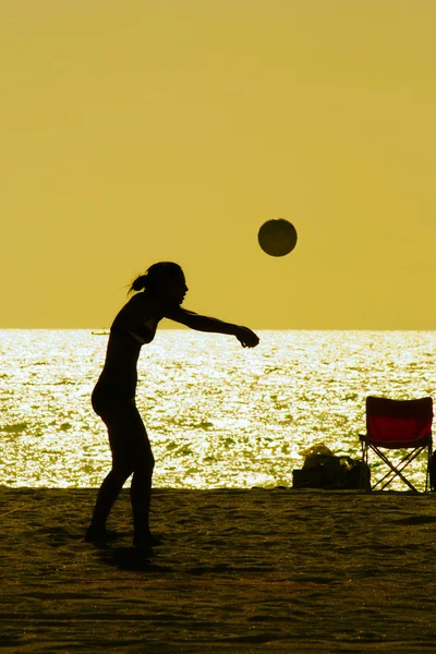 Voleibol de praia — Fotografia de Stock