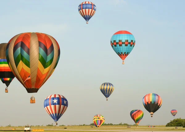 Tien ballonnen — Stok fotoğraf