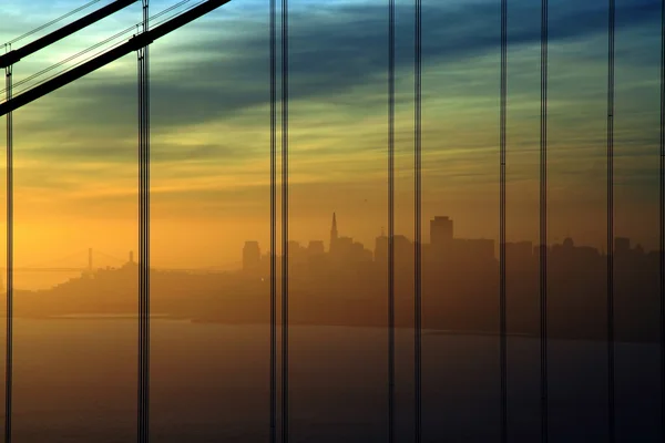 Východ slunce v San Franciscu — Stock fotografie