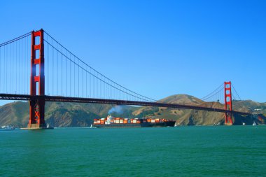 Golden Gate Cargo Ship clipart