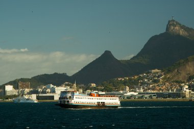 Ferry Boat Barca Rio Niteroi clipart