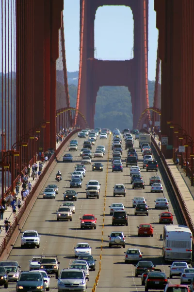 Golden Gate Vista de tráfico —  Fotos de Stock