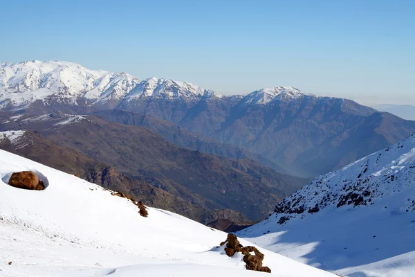 Снежные горы Чили — стоковое фото
