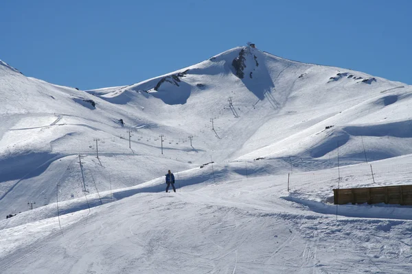 Solitaire skiën — Stockfoto