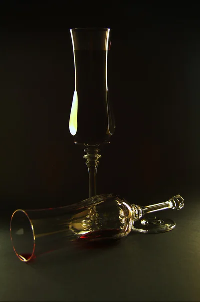 Stock image Drink on a broken glass