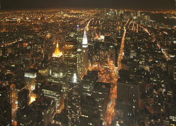 New york på natten 3 — Stockfoto