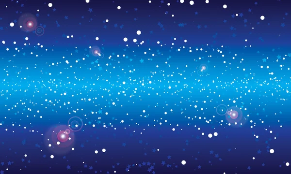 Eindeloze blauw universum. — Stockvector