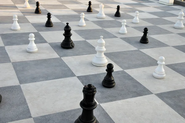 stock image Chess in the Sea Garden of Burgas