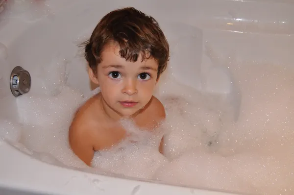 stock image Child in bathtub