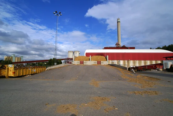 바이오 매스 발전소 — 스톡 사진