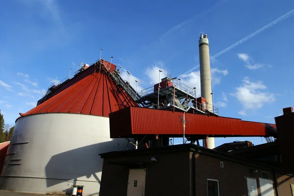 Bio bränsle kraftverk — Stockfoto