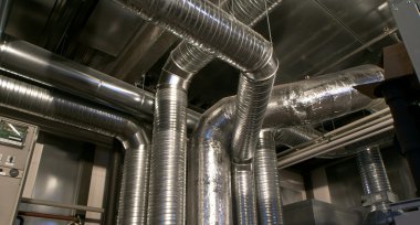 Ventilation pipes of an air condition clipart