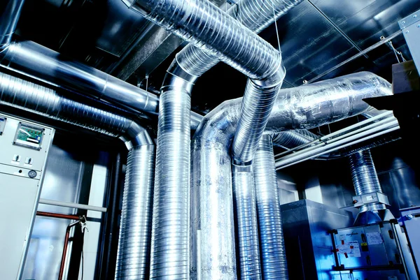 Ventilační potrubí klimatizační podmínky — Stock fotografie