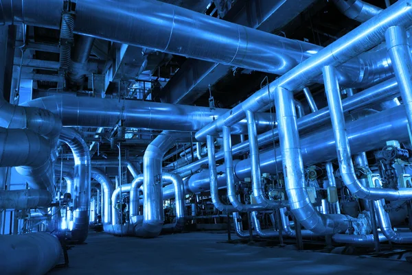 Tubos dentro de la planta de energía —  Fotos de Stock